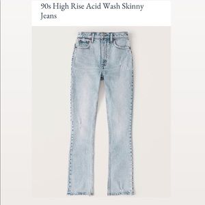 Abercrombie & Fitch 90s High Rise Skinny Jeans